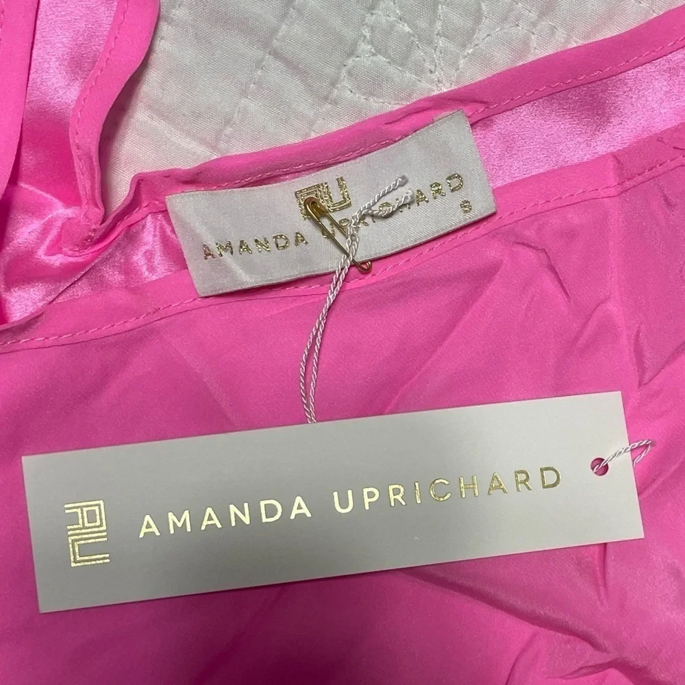 Amanda Uprichard Sleeveless Silk Top in Pink S - Picture 9 of 11